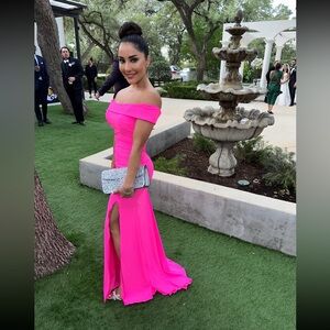 Hot Pink Evening Gown